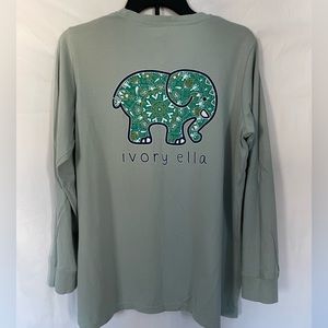 Ivory Ella large light blue loose fit long sleeve shirt